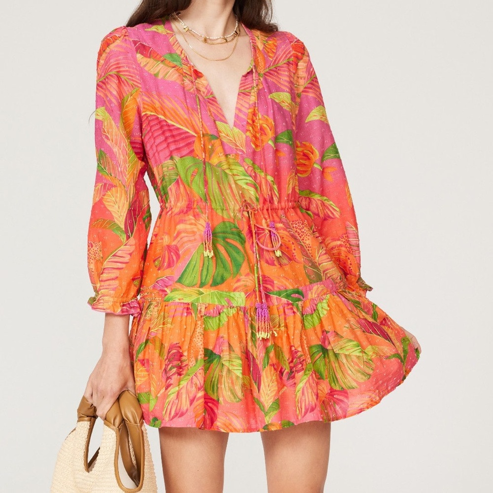FARM Rio Ombre Forest Mini Dress